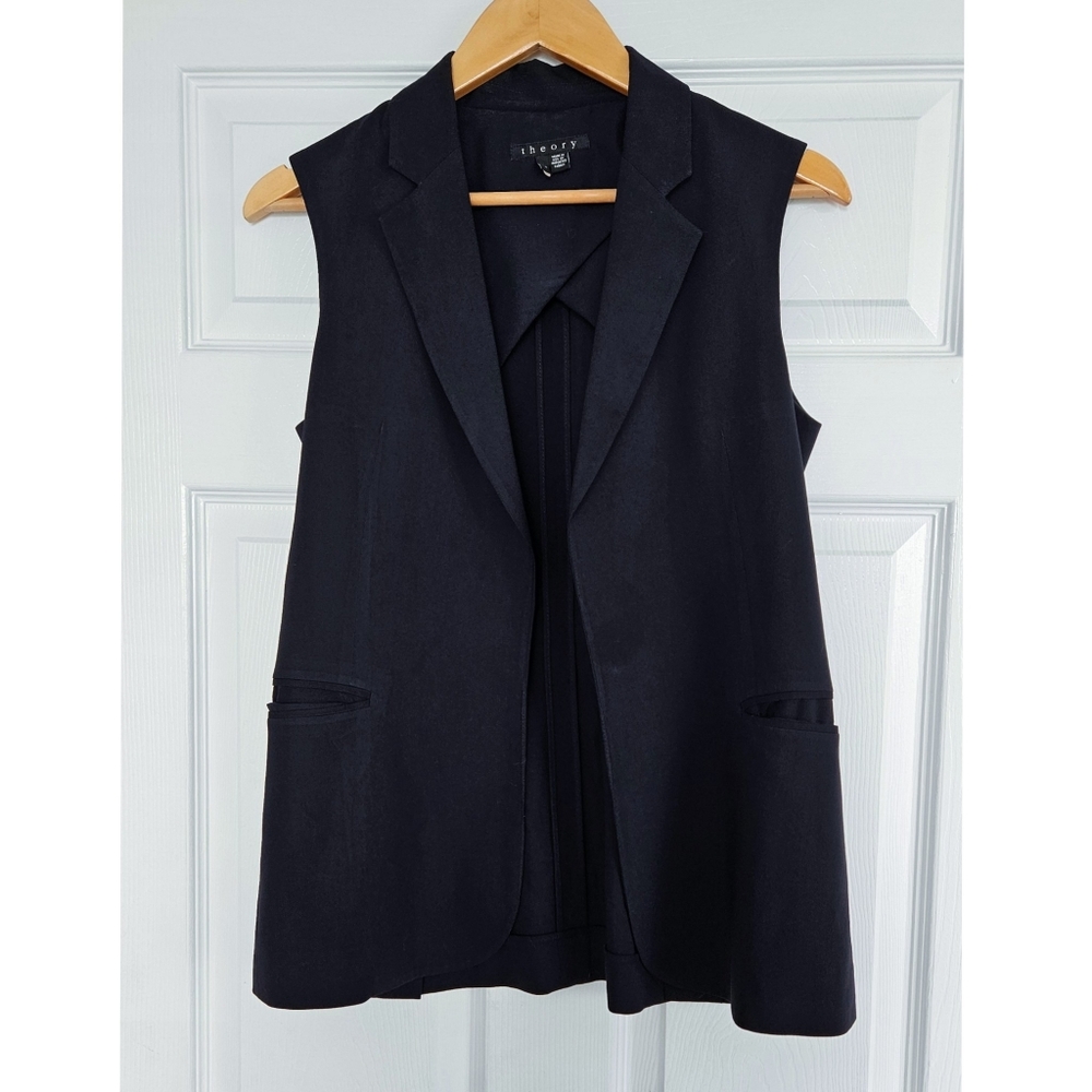 Theory Navy Vest - 4